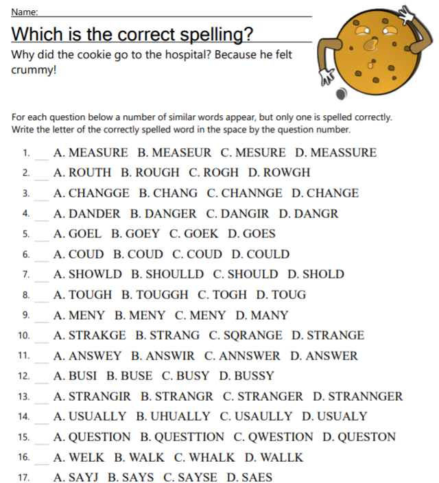 which-is-the-correct-spelling-educational-resource